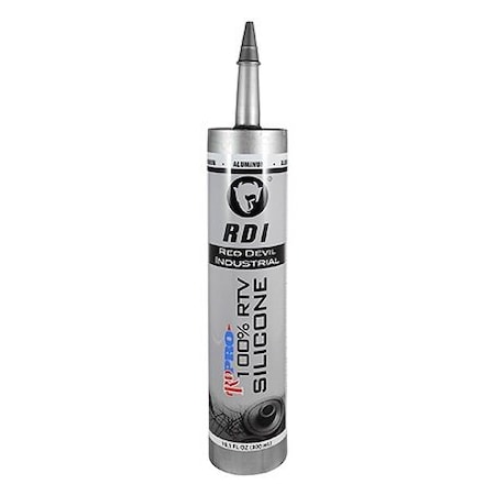 Red Devil 100% RTV Aluminum Silicone Sealant, Size: 10.1 fl oz Cartr, Color: Silver/Gray 08165I
